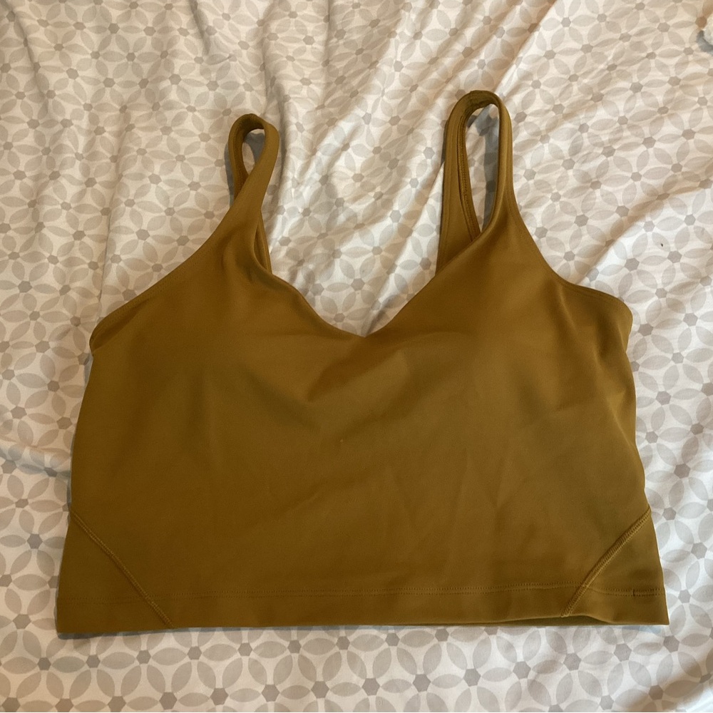 lululemon athletica Olive Green Tank Top